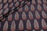 Natural Black Dye Handblock Ajrakh Printed Cotton Fabric