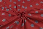 Natural Red Dye Handblock Ajrakh Printed Cotton Fabric - Image 3