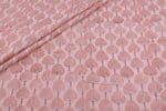Baby Pink Floral Handblock Printed 100% Pure Soft Cotton Fabric