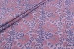 Pinkish Cream Floral Handblock Printed 100% Pure Soft Cotton Fabric