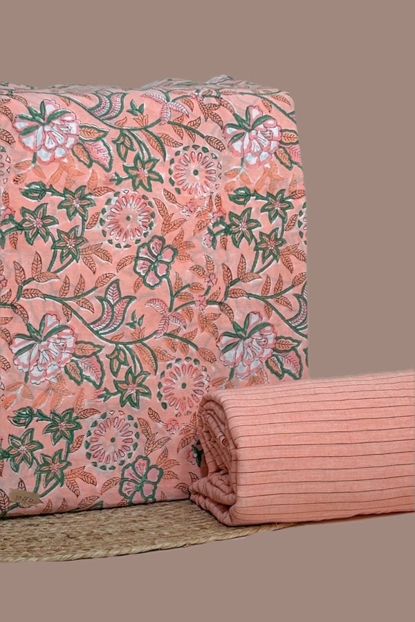 2pc Pure Soft Cotton Top and Handloom Cotton Bottom Fabric Set