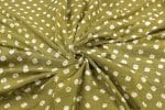 Green - Bandhani Tie Dye 100% Pure Soft Cotton Satin Finish Fabric - Image 3