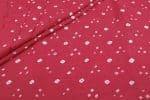 Pink - Bandhani Tie Dye 100% Pure Soft Cotton Satin Finish Fabric