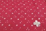 Pink - Bandhani Tie Dye 100% Pure Soft Cotton Satin Finish Fabric - Image 2