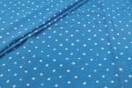 Blue - Bandhani Tie Dye 100% Pure Soft Cotton Satin Finish Fabric