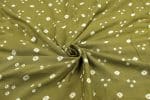 Green - Bandhani Tie Dye 100% Pure Soft Cotton Satin Finish Fabric - Image 3