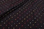 Black - 3 Colour - Bandhani Tie Dye 100% Pure Soft Cotton Satin Finish Fabric