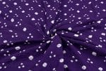 Purple - Bandhani Tie Dye 100% Pure Soft Cotton Satin Finish Fabric - Image 3