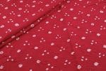 Red - Bandhani Tie Dye 100% Pure Soft Cotton Satin Finish Fabric