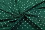 Green - Bandhani Tie Dye 100% Pure Soft Cotton Satin Finish Fabric - Image 3