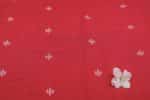 Red - Authentic HandLoom Woven Design Flowy Soft Cotton Fabric - Image 2
