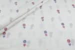 White - Authentic HandLoom Woven Design Flowy Soft Cotton Fabric