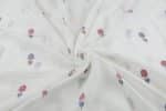 White - Authentic HandLoom Woven Design Flowy Soft Cotton Fabric - Image 3