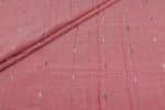 Pink - Authentic HandLoom Woven Design Flowy Soft Cotton Fabric