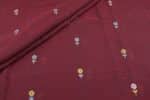 Red - Authentic HandLoom Woven Design Flowy Soft Cotton Fabric