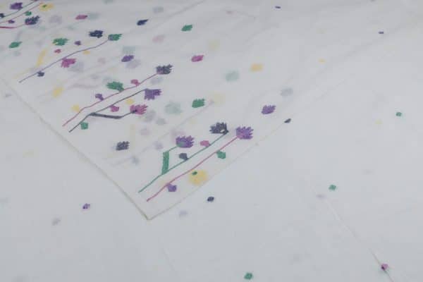 Pre-Cut 1.40m White - Authentic HandLoom Intricate Woven Border Flowy Cotton Fabric