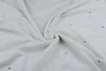 White - Authentic HandLoom Intricate Woven Border Flowy Cotton Fabric - Image 3