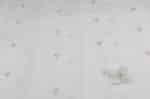 White - Premium Soft Linen Handloom Woven Zari Motif Fabric - Image 2