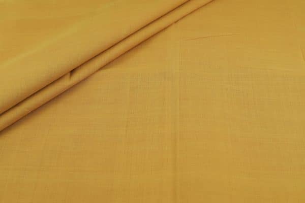 Yellow - Authentic Mangalgiri Handwoven Pure Cotton Fabric