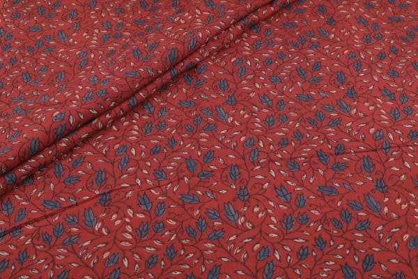 Red - Ajrakh Pure Soft Cotton HandCrafted Fabric