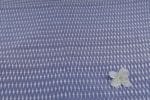 Blue - Mercerised Fine Handloom Ikkat Tie-Dye Pure Soft Cotton Fabric - Image 2