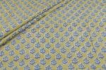 Yellow - Pure Soft Cotton HandBlock Printed Fabric