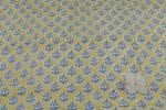 Yellow - Pure Soft Cotton HandBlock Printed Fabric - Image 2
