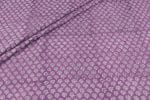 Violet Floral Handblock Printed 100% Pure Soft Cotton Fabric