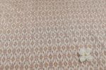 Beige Authentic Handwoven Soft Silk-Cotton Ikkat Fabric - Image 2