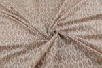 Beige Authentic Handwoven Soft Silk-Cotton Ikkat Fabric - Image 3