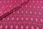 Tyrian Purple Authentic Handwoven Soft Silk-Cotton Ikkat Fabric