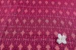 Tyrian Purple Authentic Handwoven Soft Silk-Cotton Ikkat Fabric - Image 2