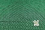 Bottle Green Authentic Handwoven Soft Silk-Cotton Ikkat Fabric - Image 2
