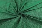 Bottle Green Authentic Handwoven Soft Silk-Cotton Ikkat Fabric - Image 3