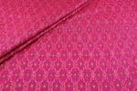 Rose Pink Authentic Handwoven Soft Silk-Cotton Ikkat Fabric