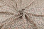 Beige Authentic Handwoven Soft Silk-Cotton Ikkat Fabric - Image 3