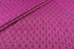 Pinkish Purple Authentic Handwoven Soft Silk-Cotton Ikkat Fabric