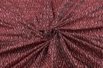 Brownish Red Mercerised Fine Handloom Ikkat Tie-Dye Pure Soft Cotton Fabric - Image 3