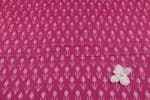 Pink Mercerised Fine Handloom Ikkat Tie-Dye Pure Soft Cotton Fabric - Image 2
