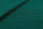 Viridian Green Flowy HandLoom Woven Checks Pure Soft Cotton Fabric