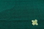 Viridian Green Flowy HandLoom Woven Checks Pure Soft Cotton Fabric - Image 2
