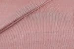 Pinkish Orange Flowy HandLoom Woven Stripes Pure Soft Cotton Fabric