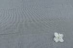 Gray Flowy HandLoom Woven Stripes Pure Soft Cotton Fabric - Image 2