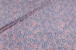 Pastel Pink Floral Handblock Printed 100% Pure Soft Cotton Fabric