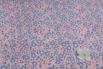 Pastel Pink Floral Handblock Printed 100% Pure Soft Cotton Fabric - Image 2