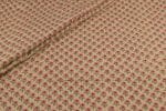 Sand Brown Floral Handblock Printed 100% Pure Soft Cotton Fabric