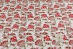 White Floral Handblock Printed 100% Pure Soft Cotton Fabric - Image 2