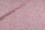 White Floral Handblock Printed 100% Pure Soft Cotton Fabric