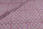 Purple Floral Handblock Printed 100% Pure Soft Cotton Fabric