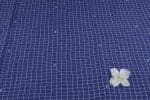 Blue Handloom Intricate Border Flowy HandLoom Pure Soft Cotton Fabric - Image 2